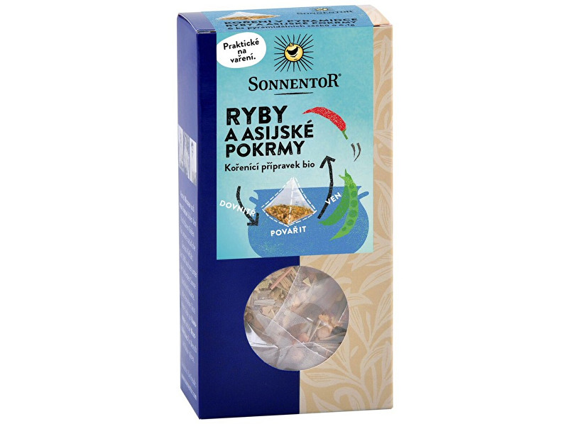 Sonnentor Bio Ryby a asijské pokrmy - koření v pyramidce 6 x 6,1 g