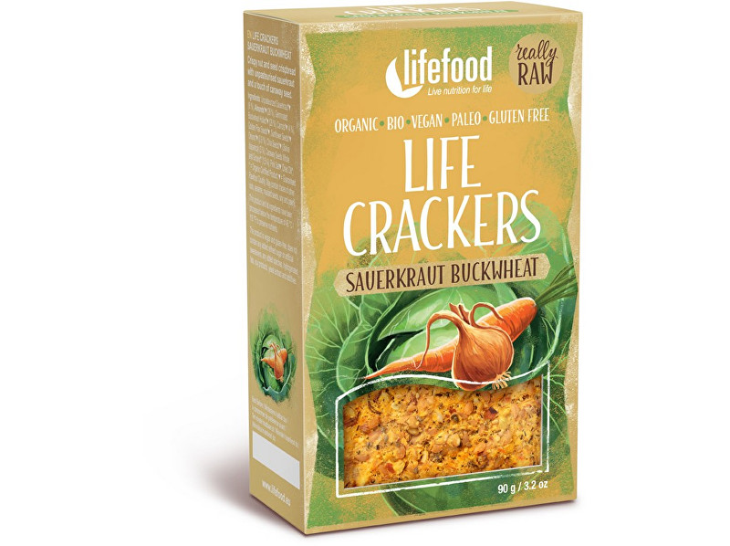 Lifefood Bio Life Crackers Zelňáky RAW 90g
