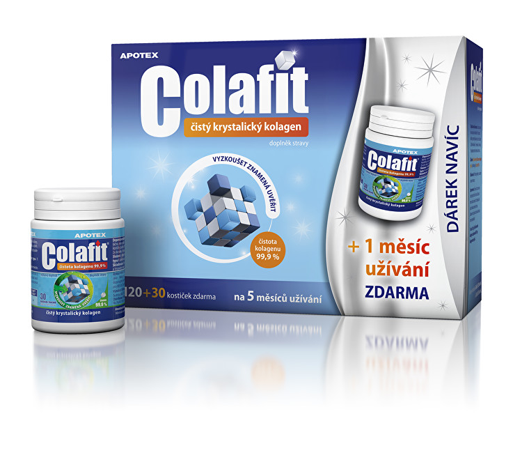 Apotex Colafit (čistý kolagen) 120 kostiček + 30 kostiček ZDARMA