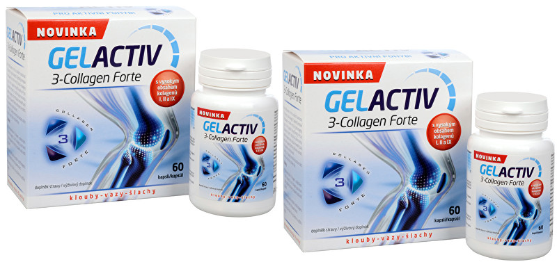 SALUTEM Pharma Gelactiv 3-Collagen Forte 60 kapslí + 60 kapslí ZDARMA