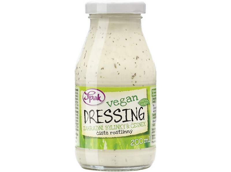 Zobrazit detail výrobku Spak Dressing Vegan Zahradní bylinky & česnek 200 ml Zobrazit detail výrobku Spak Dressing Vegan Zahradní bylinky & česnek 200 ml