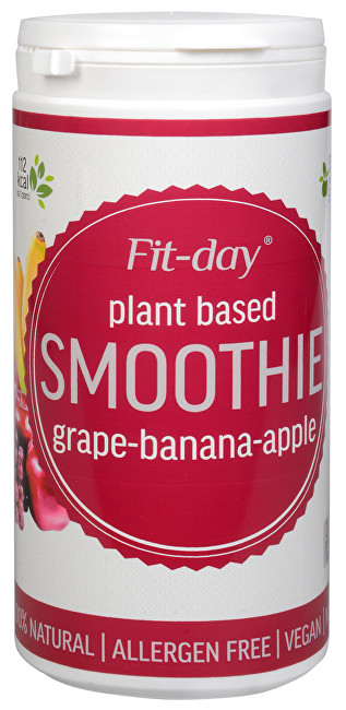 FIT-DAY FIT-DAY Plant based smoothie GRAPE-BANANA-APPLE 600 g
