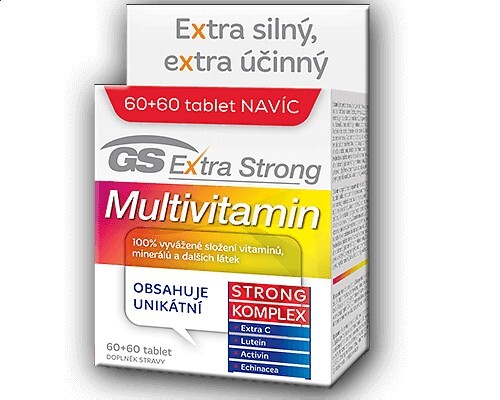 GreenSwan GS Extra Strong Multivitamin 60 tbl. + 60 tbl. ZDARMA