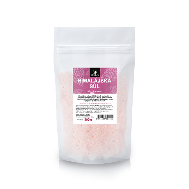 Allnature Himalájská sůl růžová jemná 500 g