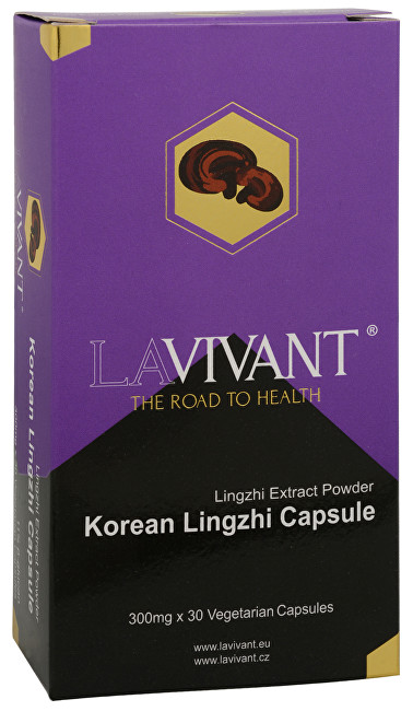 Lavivant Korean Lingzhi (Ganoderma, reishi) 30 kapslí