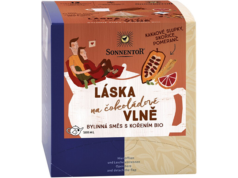 Zobrazit detail výrobku Sonnentor Bio Láska na čokoládové vlně 42g Zobrazit detail výrobku Sonnentor Bio Láska na čokoládové vlně 42g