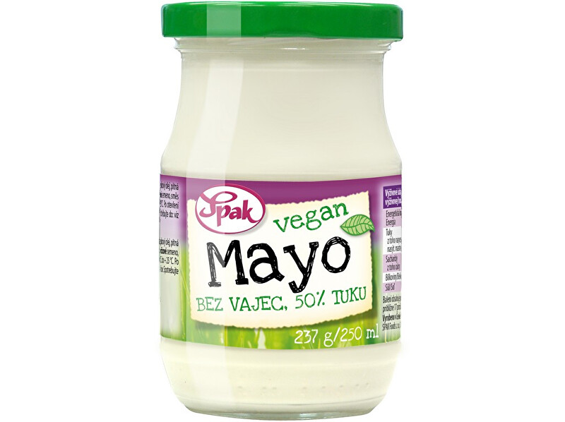 Zobrazit detail výrobku Spak Majonéza 50% VEGAN 250ml Zobrazit detail výrobku Spak Majonéza 50% VEGAN 250ml