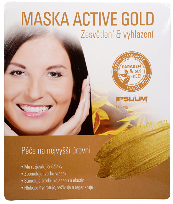 IPSUUM PRESTIGE Maska Active Gold - hydrogelová látková 25 g