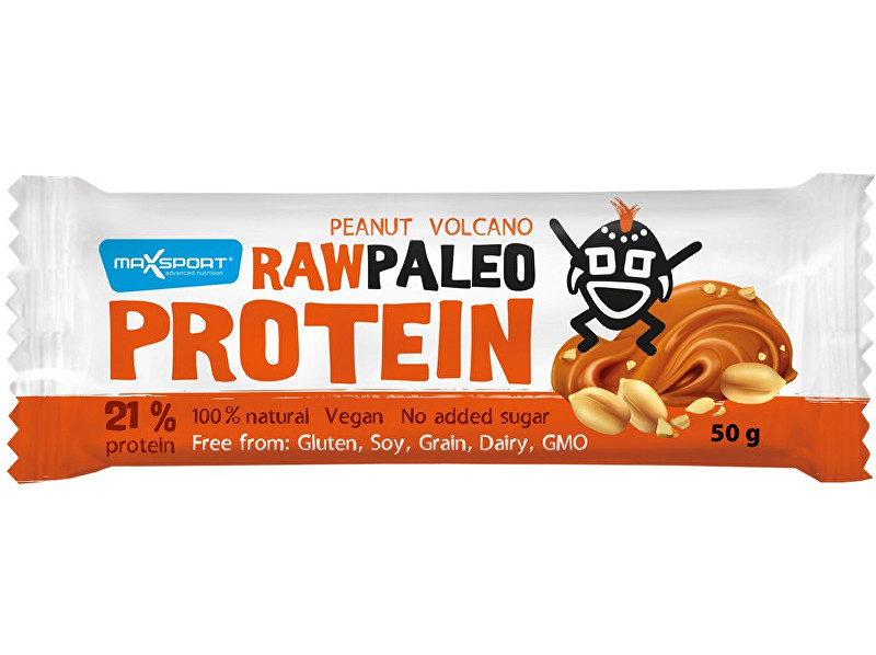 Zobrazit detail výrobku Max sport Tyčinka Raw paleo protein Peanut Volcano 50g Zobrazit detail výrobku Max sport Tyčinka Raw paleo protein Peanut Volcano 50g