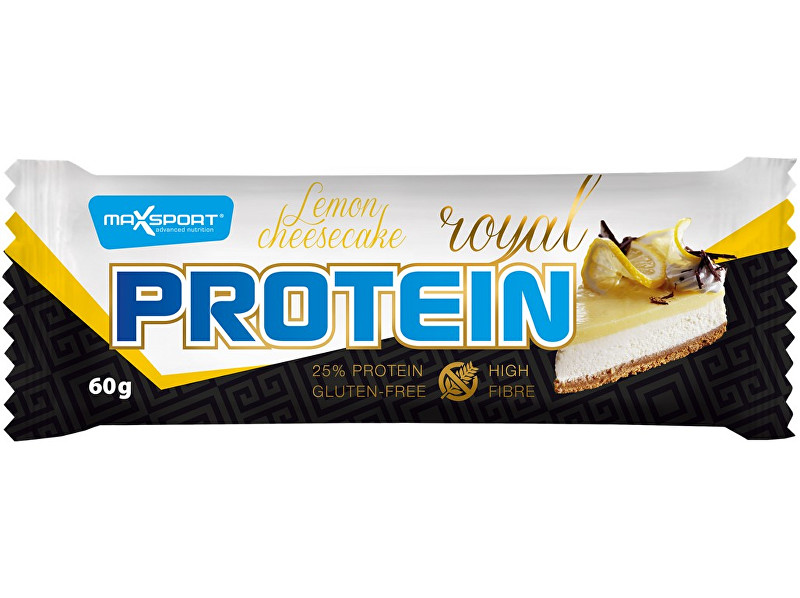 Zobrazit detail výrobku Max sport Tyčinka proteinová Royal protein delight lemon cheesecake 60g Zobrazit detail výrobku Max sport Tyčinka proteinová Royal protein delight lemon cheesecake 60g