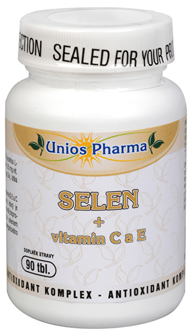 Unios Pharma Selen + vitamín C a E 90 tbl.