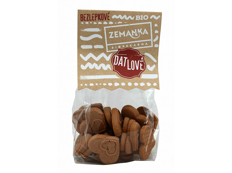Zobrazit detail výrobku Biopekárna Zemanka Bio Bezlepkové pohankovo - datlové sušenky 100g Zobrazit detail výrobku Biopekárna Zemanka Bio Bezlepkové pohankovo - datlové sušenky 100g