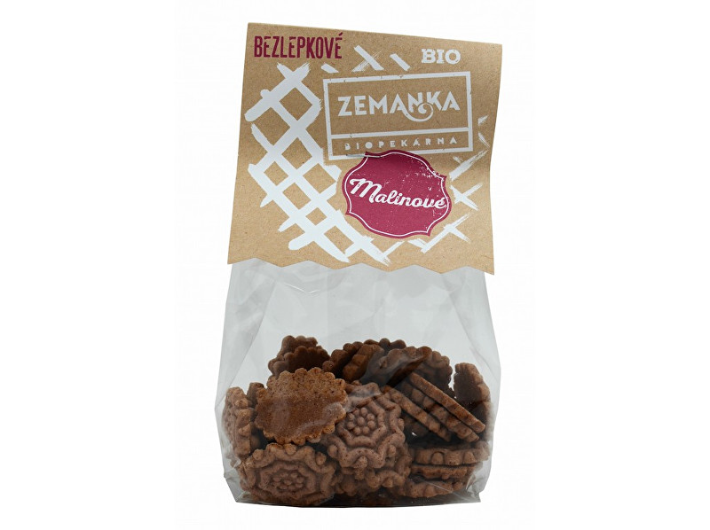 Zobrazit detail výrobku Biopekárna Zemanka Bio Bezlepkové pohankovo - malinové sušenky 100g Zobrazit detail výrobku Biopekárna Zemanka Bio Bezlepkové pohankovo - malinové sušenky 100g
