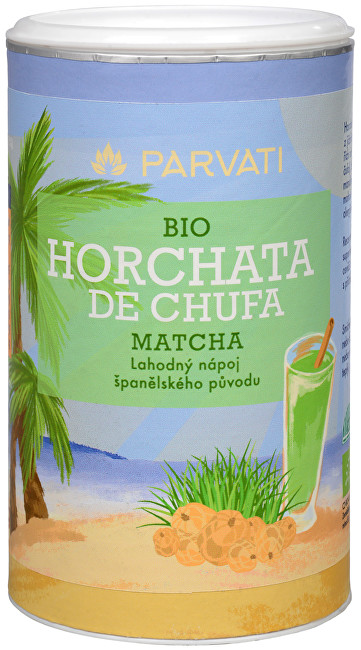 Parvati BIO Horchata de Chufa MATCHA 160 g - SLEVA – KRÁTKÁ EXPIRACE 30.6.2019