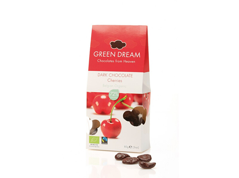 Zobrazit detail výrobku Green Dream Bio třešně v hořké čokoládě 85g Zobrazit detail výrobku Green Dream Bio třešně v hořké čokoládě 85g