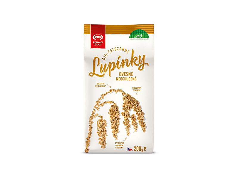Zobrazit detail výrobku Semix Bio Celozrnné lupínky ovesné 200g Zobrazit detail výrobku Semix Bio Celozrnné lupínky ovesné 200g