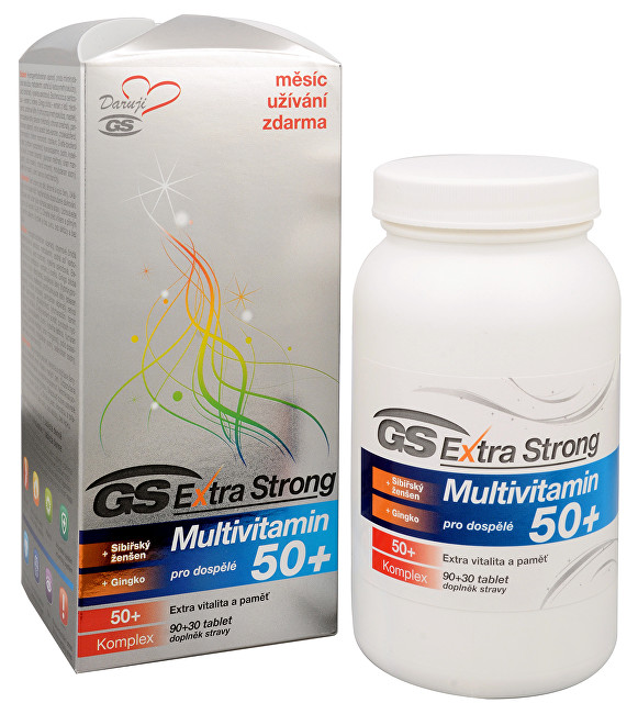 GreenSwan GS Extra Strong Multivitamin 50+ 90 tbl. + 30 tbl. ZDARMA