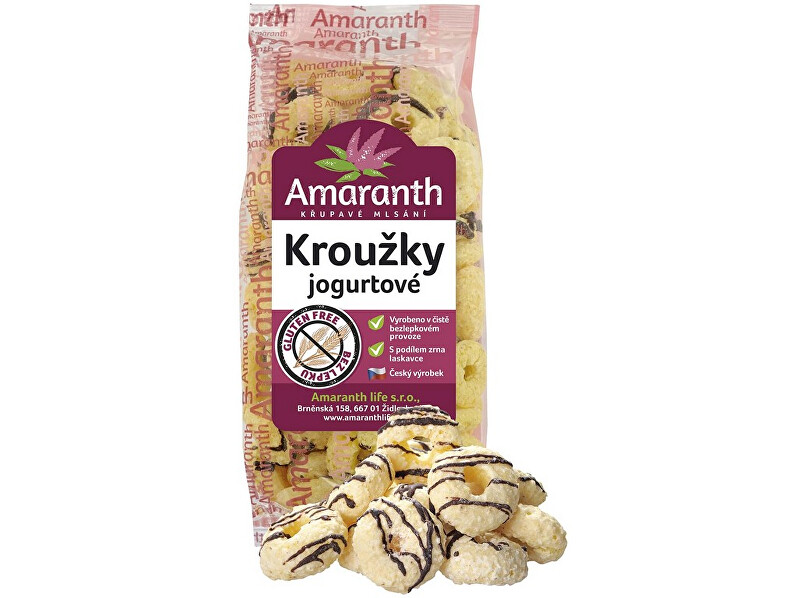 Amaranth life Kroužky jogurtové 100g