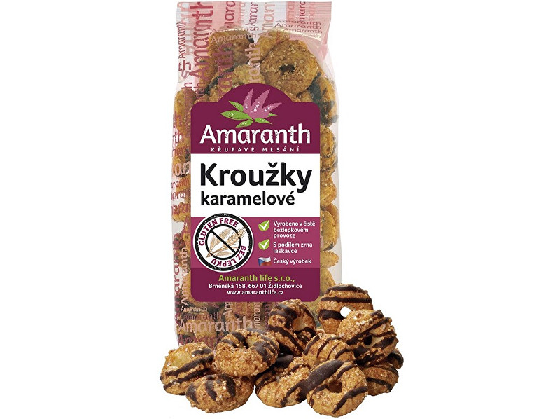 Zobrazit detail výrobku Amaranth life Kroužky karamelové 100g Zobrazit detail výrobku Amaranth life Kroužky karamelové 100g
