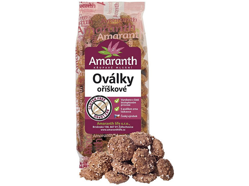 Zobrazit detail výrobku Amaranth life Oválky oříškové 100g Zobrazit detail výrobku Amaranth life Oválky oříškové 100g