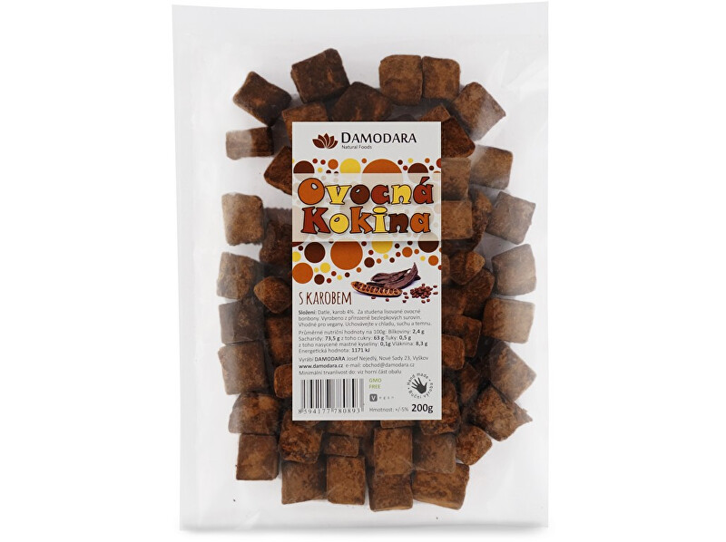 Zobrazit detail výrobku Damodara Ovocná kokina s karobem 200g Zobrazit detail výrobku Damodara Ovocná kokina s karobem 200g