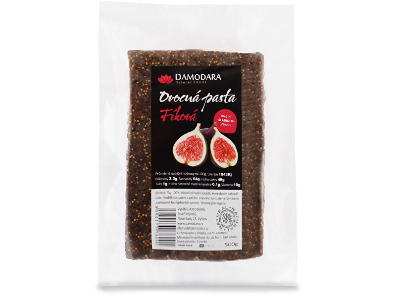 Zobrazit detail výrobku Damodara Ovocná pasta Fíková 500g Zobrazit detail výrobku Damodara Ovocná pasta Fíková 500g
