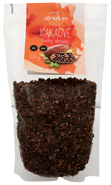 Zobrazit detail výrobku Allnature drcené kakaové boby Bio Raw 200 g Zobrazit detail výrobku Allnature drcené kakaové boby Bio Raw 200 g