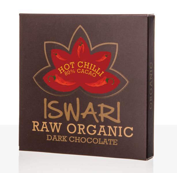 Iswari Raw čokoláda - Hot Chilli 80 % BIO 75 g