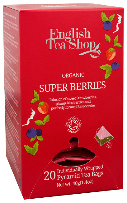 Super ovocný čaj Rooibos a červené ovoce 20 pyramidek