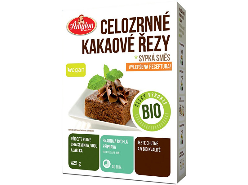 Zobrazit detail výrobku Amylon Bio kakaové řezy celozrnné Amylon 425g Zobrazit detail výrobku Amylon Bio kakaové řezy celozrnné Amylon 425g