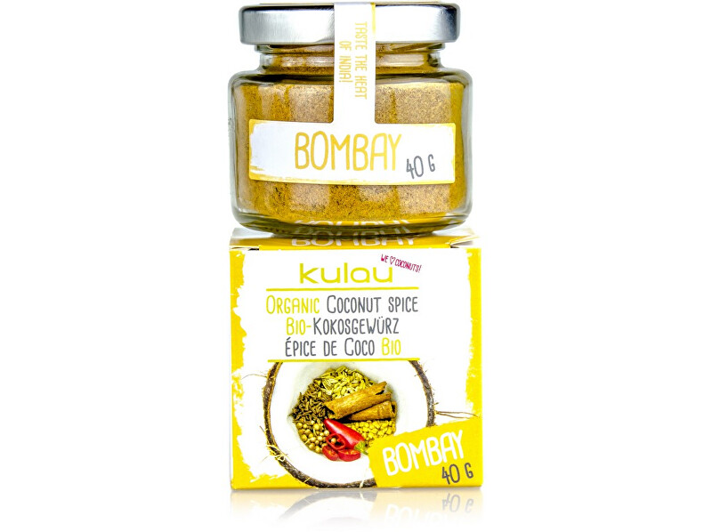 Zobrazit detail výrobku Kulau Bio kokosové koření BOMBAY 40g Zobrazit detail výrobku Kulau Bio kokosové koření BOMBAY 40g