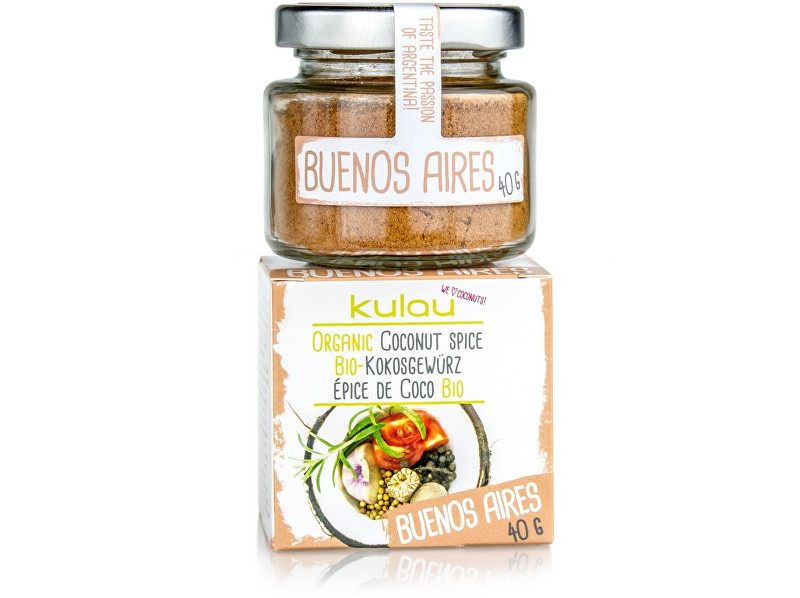 Zobrazit detail výrobku Kulau Bio kokosové koření BUENOS AIRES 40g Zobrazit detail výrobku Kulau Bio kokosové koření BUENOS AIRES 40g