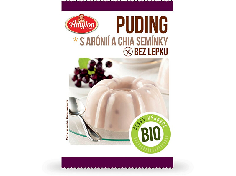 Zobrazit detail výrobku Amylon Bio Puding s aronií a chia semínky Amylon 40g Zobrazit detail výrobku Amylon Bio Puding s aronií a chia semínky Amylon 40g