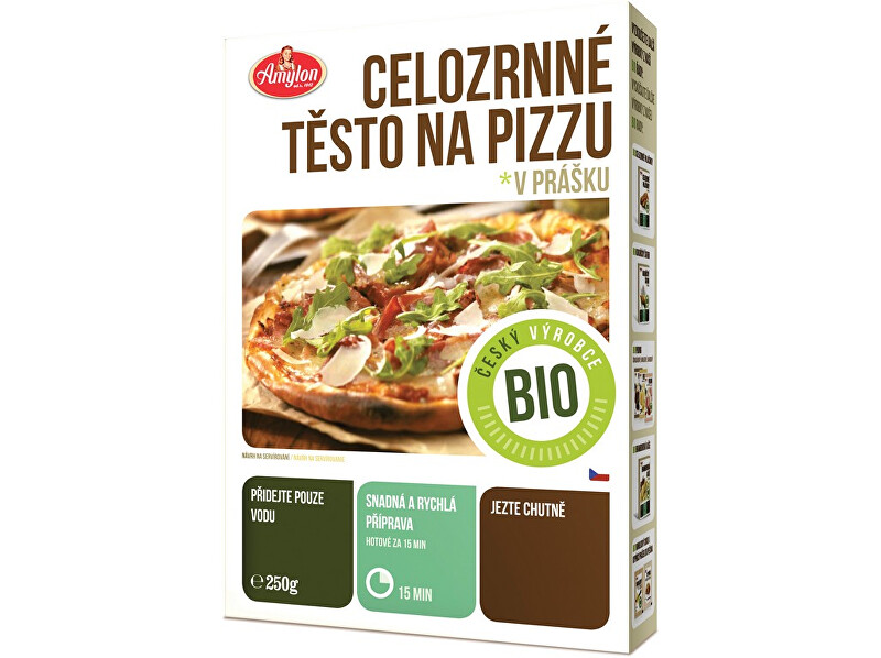 Zobrazit detail výrobku Amylon Bio těsto na pizzu celozrnné Amylon 250g Zobrazit detail výrobku Amylon Bio těsto na pizzu celozrnné Amylon 250g