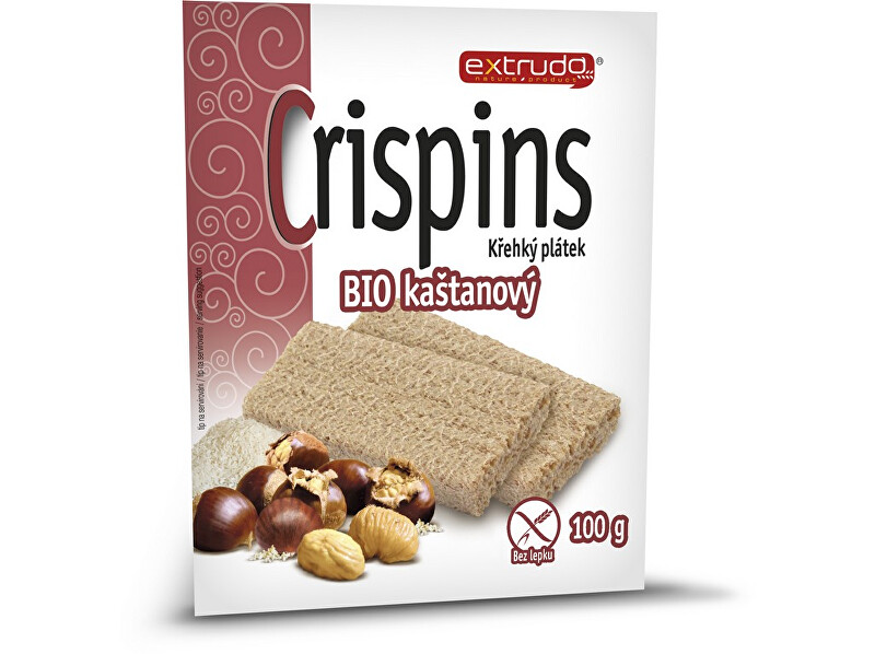 EXTRUDO Bio Cereální křehký chléb Crispins kaštanový 2x50g