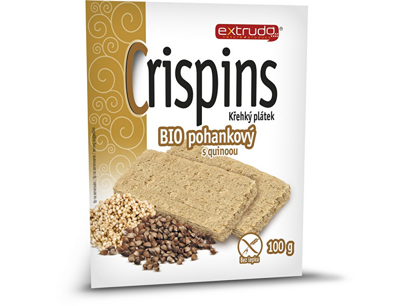 Zobrazit detail výrobku EXTRUDO Bio Cereální křehký chléb Crispins pohankový 2x50g Zobrazit detail výrobku EXTRUDO Bio Cereální křehký chléb Crispins pohankový 2x50g