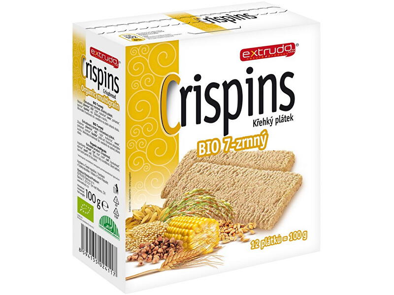 Zobrazit detail výrobku EXTRUDO Bio Crispins 7-zrnný plátek 100g Zobrazit detail výrobku EXTRUDO Bio Crispins 7-zrnný plátek 100g