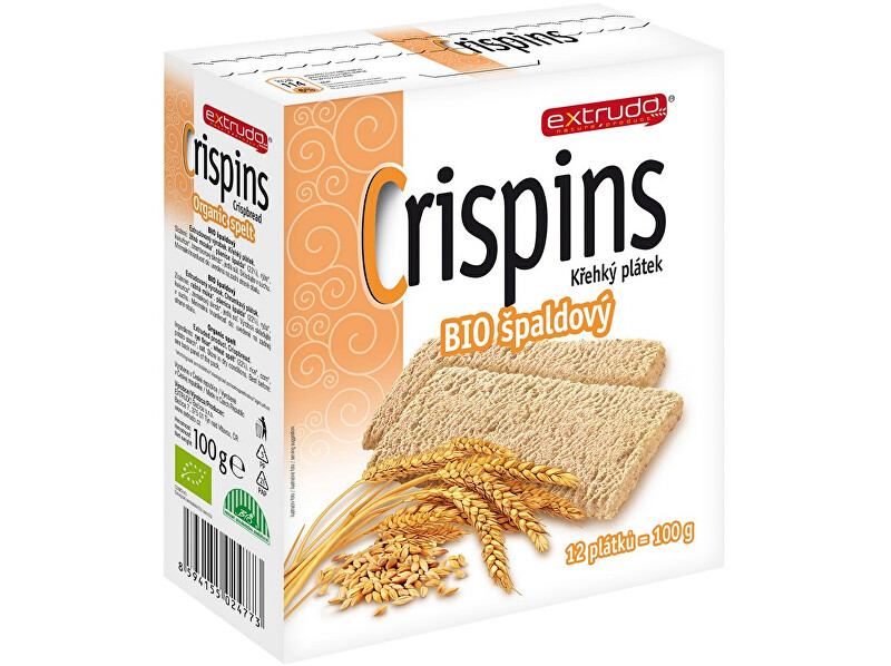 Zobrazit detail výrobku EXTRUDO Bio Crispins špaldový plátek 100g Zobrazit detail výrobku EXTRUDO Bio Crispins špaldový plátek 100g