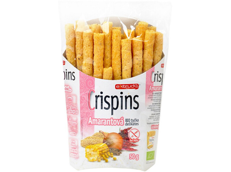 Zobrazit detail výrobku EXTRUDO Bio Crispins tyčka amarantová delicates 50g Zobrazit detail výrobku EXTRUDO Bio Crispins tyčka amarantová delicates 50g