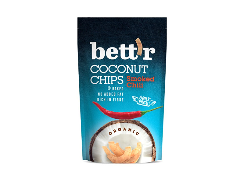 Zobrazit detail výrobku Bettr Bio Kokos chips s chili 70g Zobrazit detail výrobku Bettr Bio Kokos chips s chili 70g