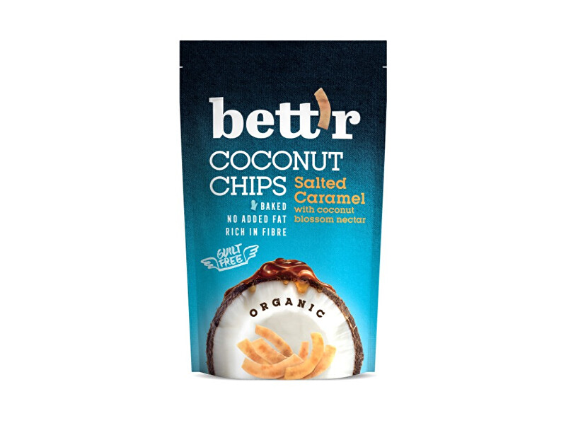 Zobrazit detail výrobku Bettr Bio Kokos chips se slaným karamelem 70g Zobrazit detail výrobku Bettr Bio Kokos chips se slaným karamelem 70g