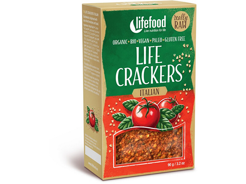 Zobrazit detail výrobku Lifefood Bio Life crackers Italské RAW 90 g Zobrazit detail výrobku Lifefood Bio Life crackers Italské RAW 90 g