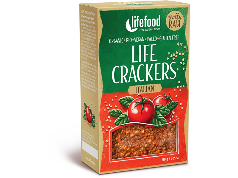 Lifefood Bio Life crackers Italské RAW 90 g