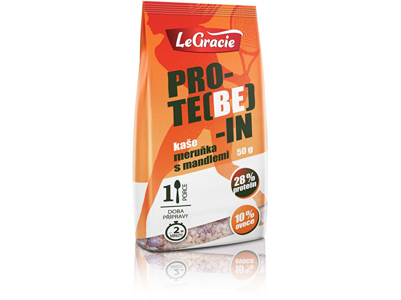 Zobrazit detail výrobku LeGracie Bezlepková proteinová kaše PRO-TE(BE)-IN meruňka s mandlemi 50g Zobrazit detail výrobku LeGracie Bezlepková proteinová kaše PRO-TE(BE)-IN meruňka s mandlemi 50g