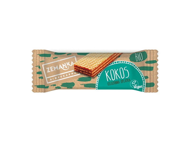 Zobrazit detail výrobku Biopekárna Zemanka Bio celozrnná oplatka z jednozrnky kokosová 30g Zobrazit detail výrobku Biopekárna Zemanka Bio celozrnná oplatka z jednozrnky kokosová 30g