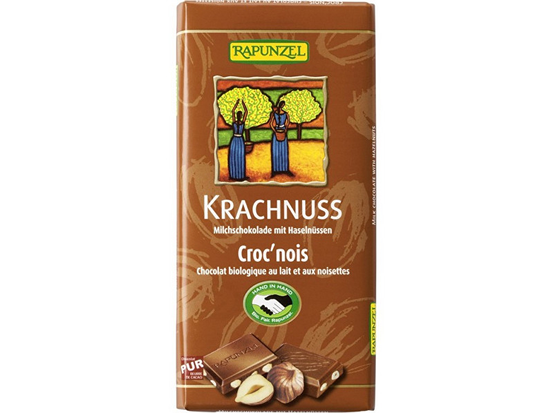 Zobrazit detail výrobku Rapunzel Bio fair trade mléčna čokoláda s lískovými oříšky 100g Zobrazit detail výrobku Rapunzel Bio fair trade mléčna čokoláda s lískovými oříšky 100g