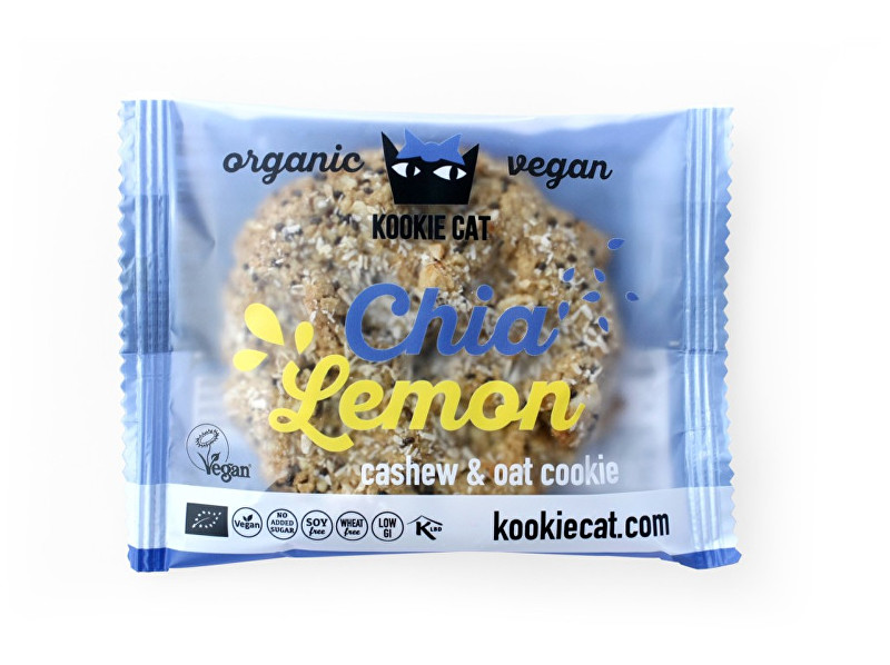 Zobrazit detail výrobku KOOCKIECAT Bio Koláček ovesný bezlepkový chia a citron 50g Zobrazit detail výrobku KOOCKIECAT Bio Koláček ovesný bezlepkový chia a citron 50g