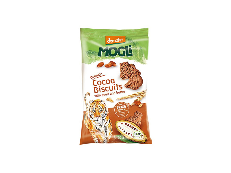 Zobrazit detail výrobku MOGLI Bio Mini sušenky tygr máslové s kakaem bez cukru 50g Zobrazit detail výrobku MOGLI Bio Mini sušenky tygr máslové s kakaem bez cukru 50g
