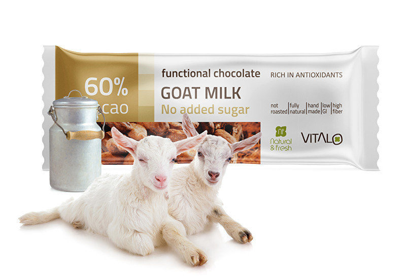 Vitalo Funkční čokoláda Goat milk 25g