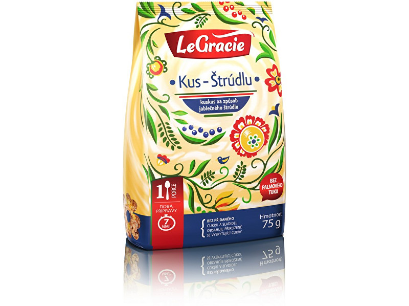 Zobrazit detail výrobku LeGracie Kus- Štrúdlu - 1 porcovka 75g Zobrazit detail výrobku LeGracie Kus- Štrúdlu - 1 porcovka 75g